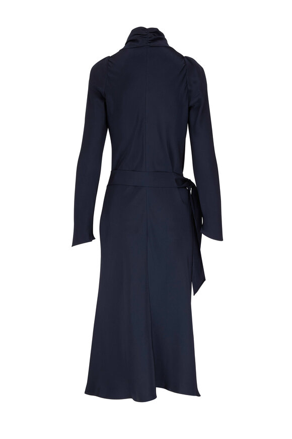 Peter Cohen - Victor Navy Long Sleeve Midi Dress