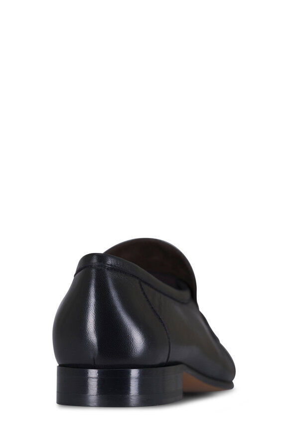 The Row Soft Mocassin Two Black Loafer - view 3