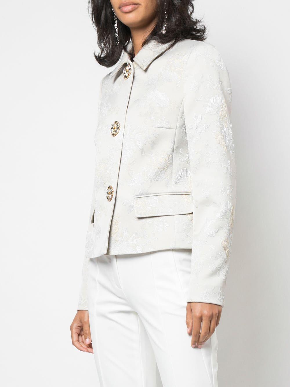 ESCADA 未使用 最高級ジャケット M オフホワイト 定価34万 ITALY