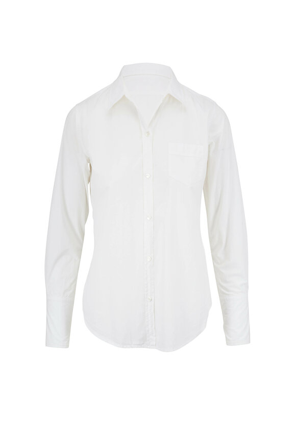 Nili Lotan - NL White Cotton Button Down Shirt