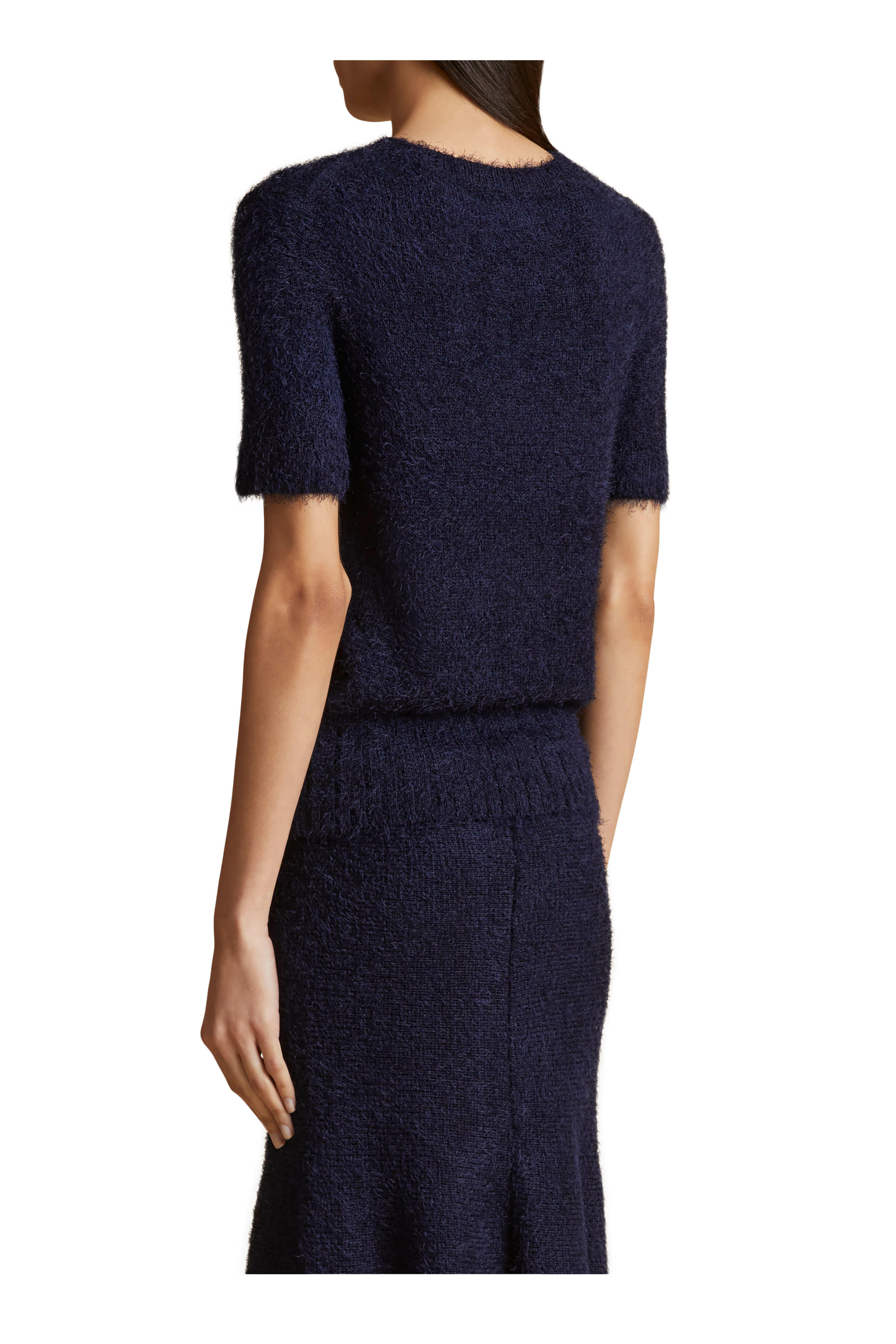 Khaite - Luphia Navy Blue Cashmere Sweater