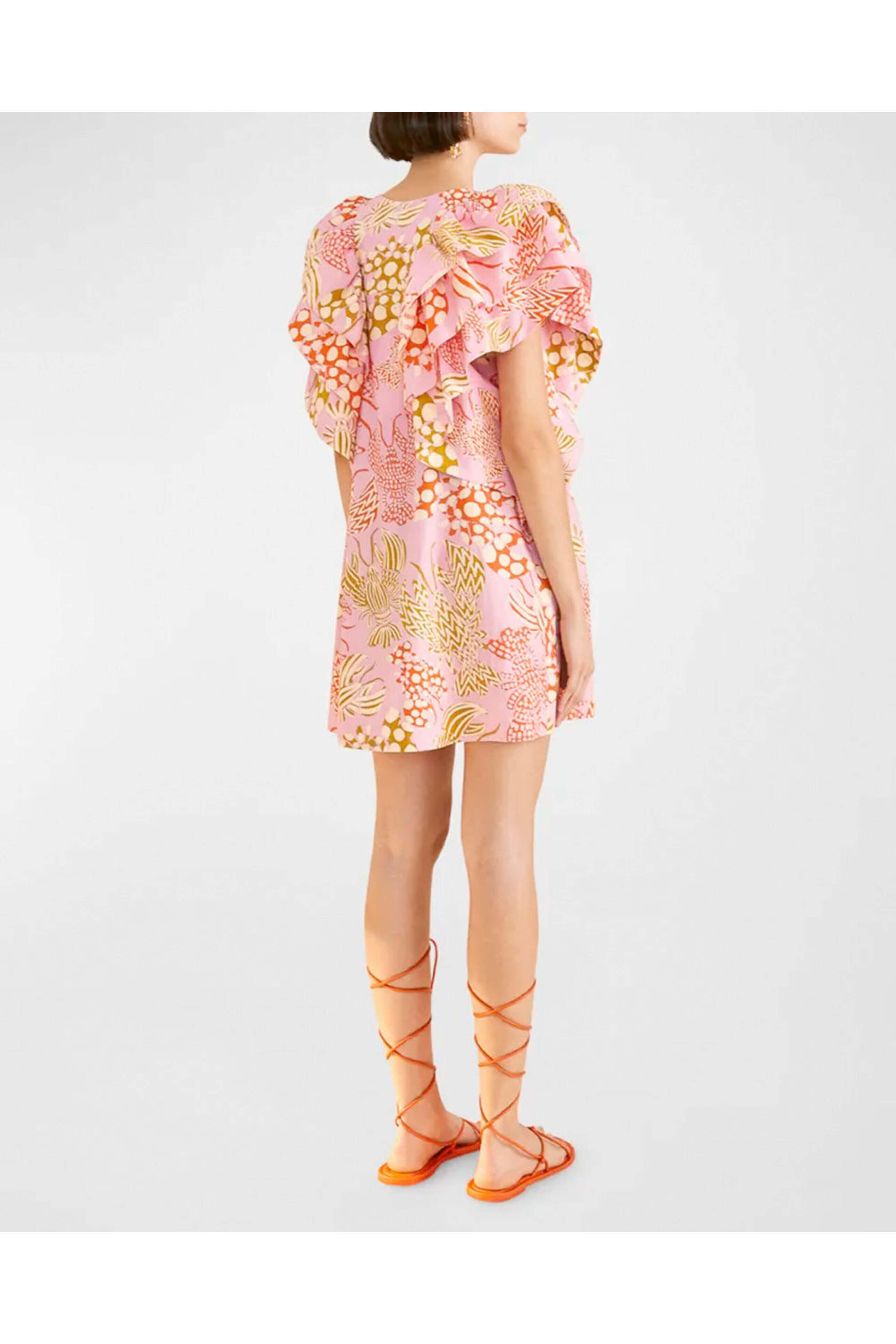 Farm Rio - Mixed Lobsters Mini Dress