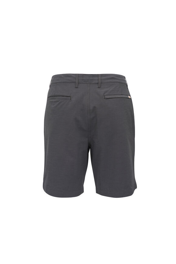 Faherty Brand All Day™ 9" Charcoal Gray Belt Loop Shorts - view 4