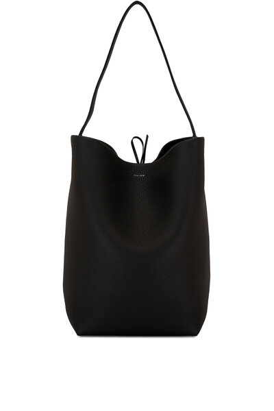 The Row - Medium N/S Park Timouse Gray Leather Tote Bag