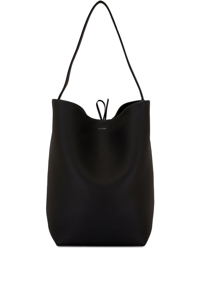 24AW new/The Row パークスリーレザーショッパー Bag Black Park Tote Three Bag Black in Leather – The Row