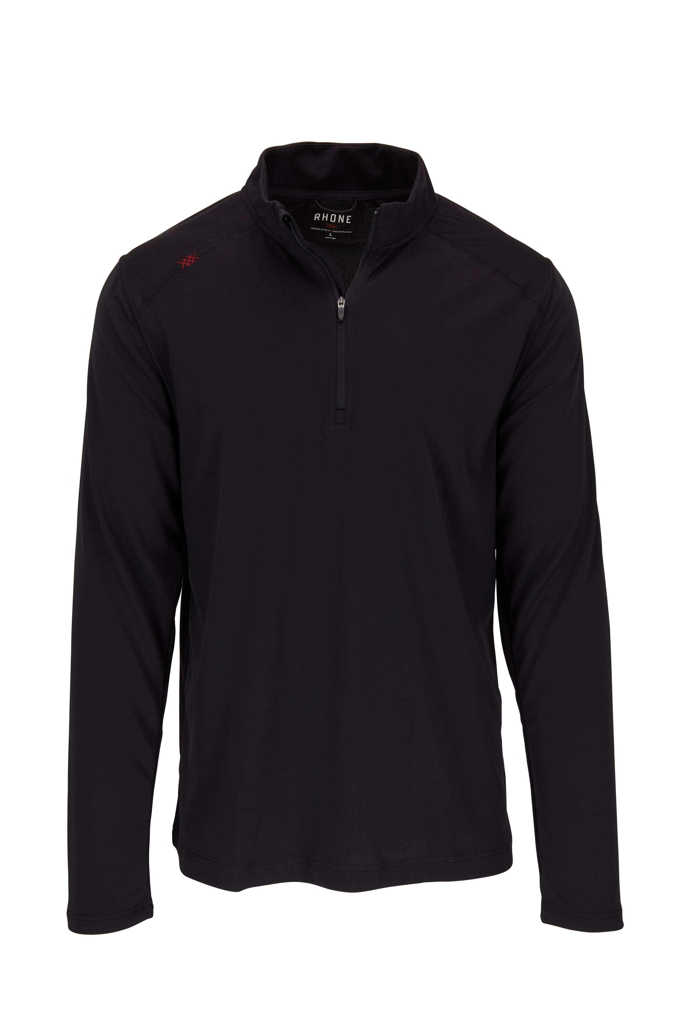 Rhone Apparel - Sequoia Black Quarter-Zip Pullover