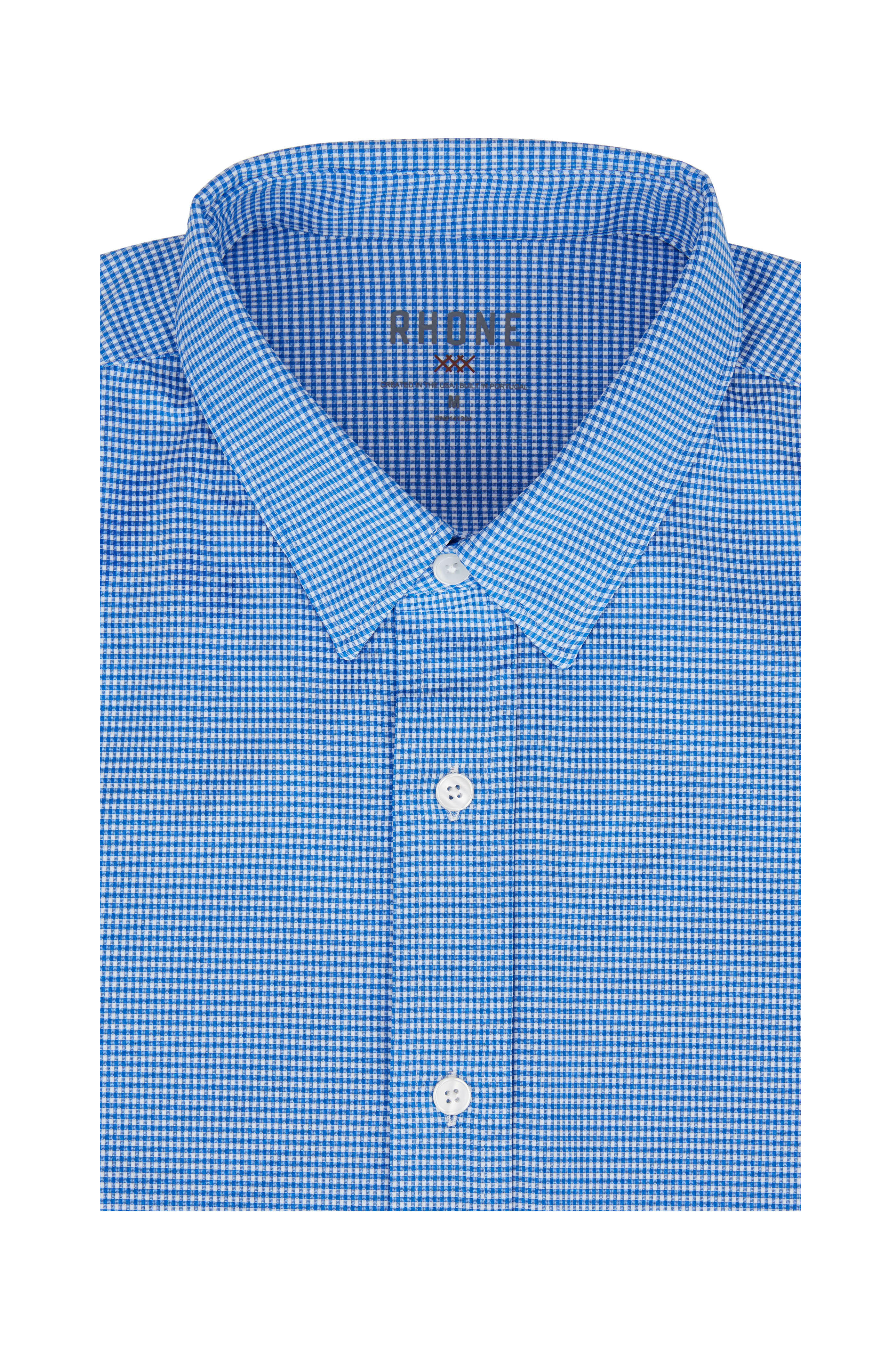 Rhone Apparel - Commuter Royal Blue Gingham Sport Shirt