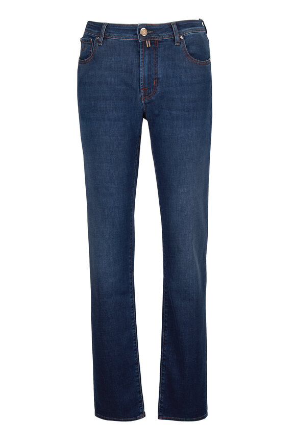 Jacob Cohen Bard Fast Medium Blue Five Pocket Pant - view 1