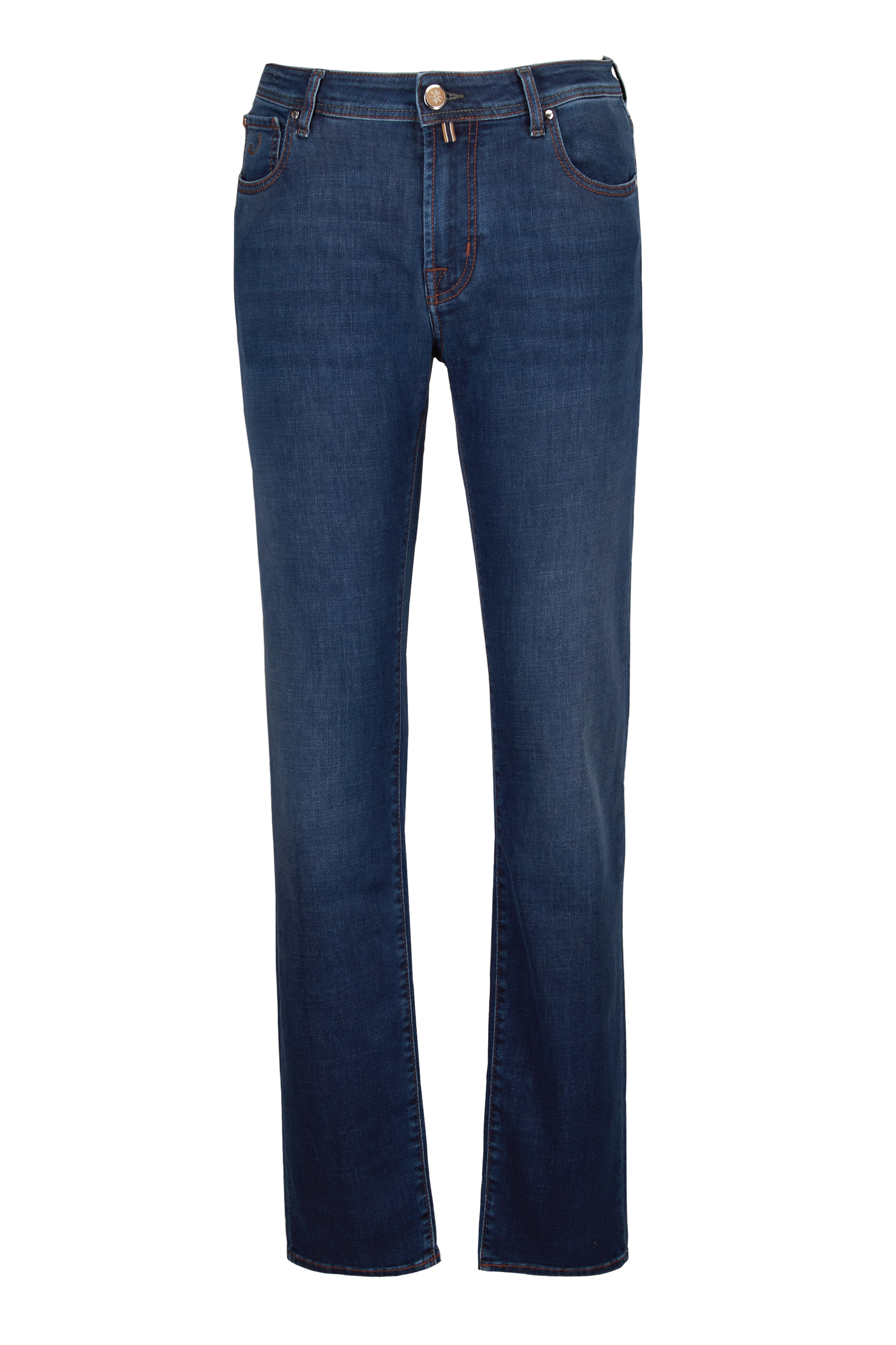 Jacob Cohen - Bard Fast Medium Blue Five Pocket Pant - view 1