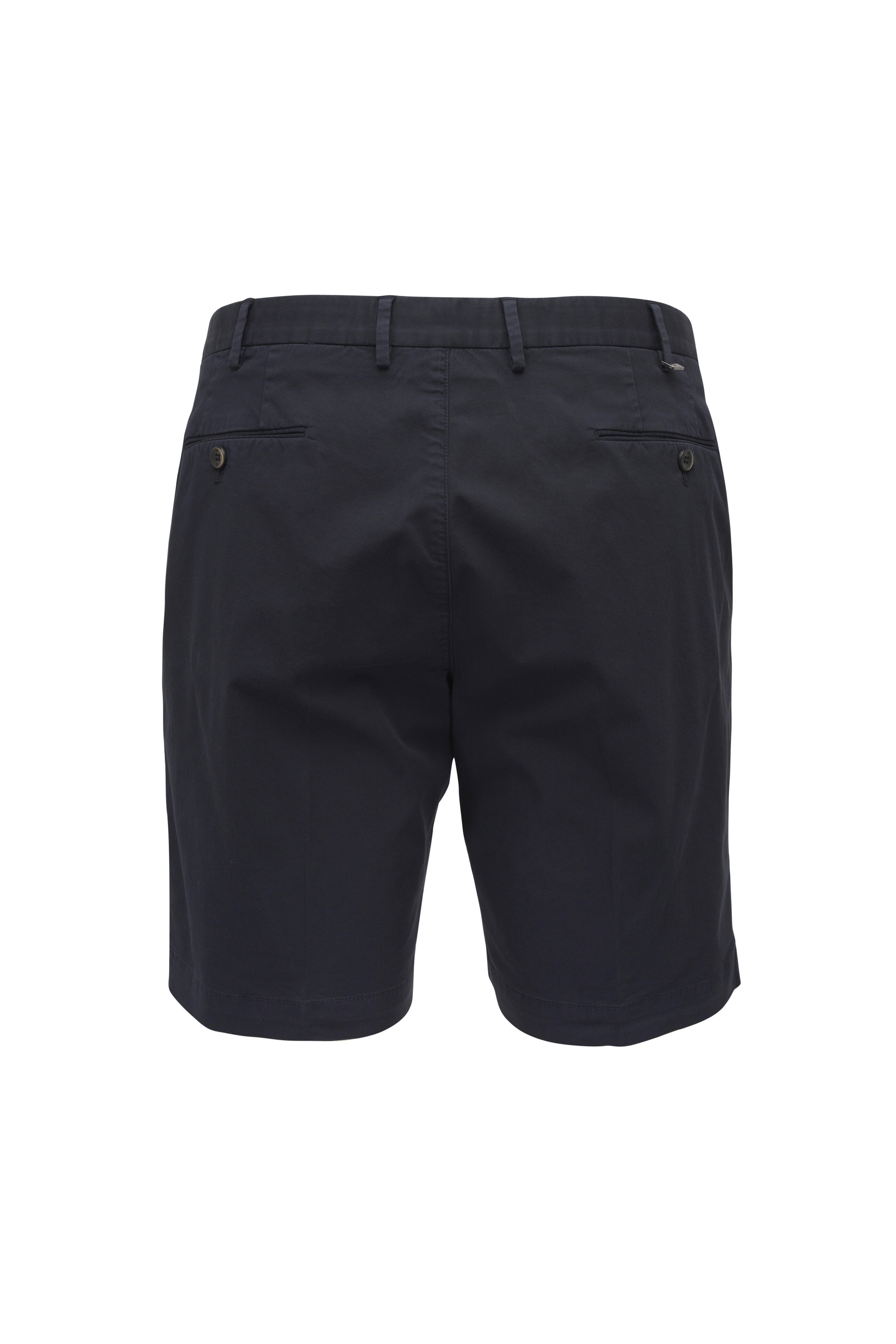 PT Torino - Navy Stretch Cotton Shorts