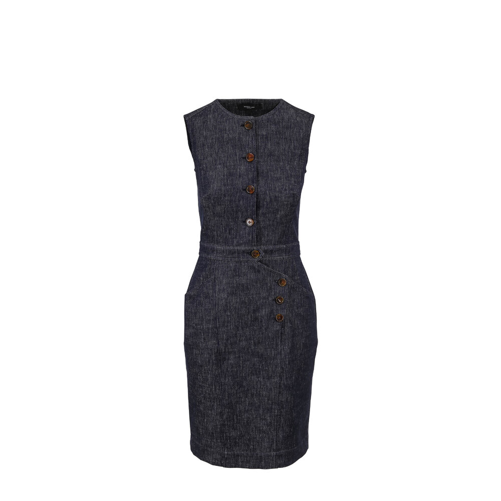 Derek Lam - Indigo Denim Button Front Dress | Mitchell Stores