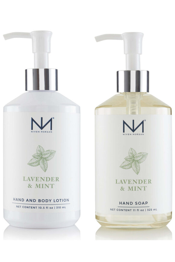 Niven Morgan Lavender & Mint Soap & Lotion Set - view 1