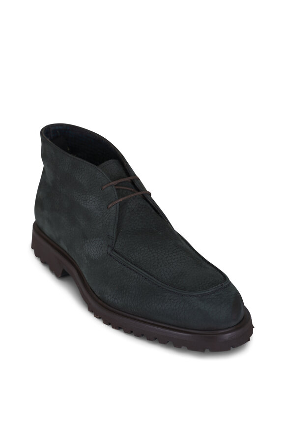 Fratelli Rossetti Etna Lichene Dark Green Suede Ankle Boot