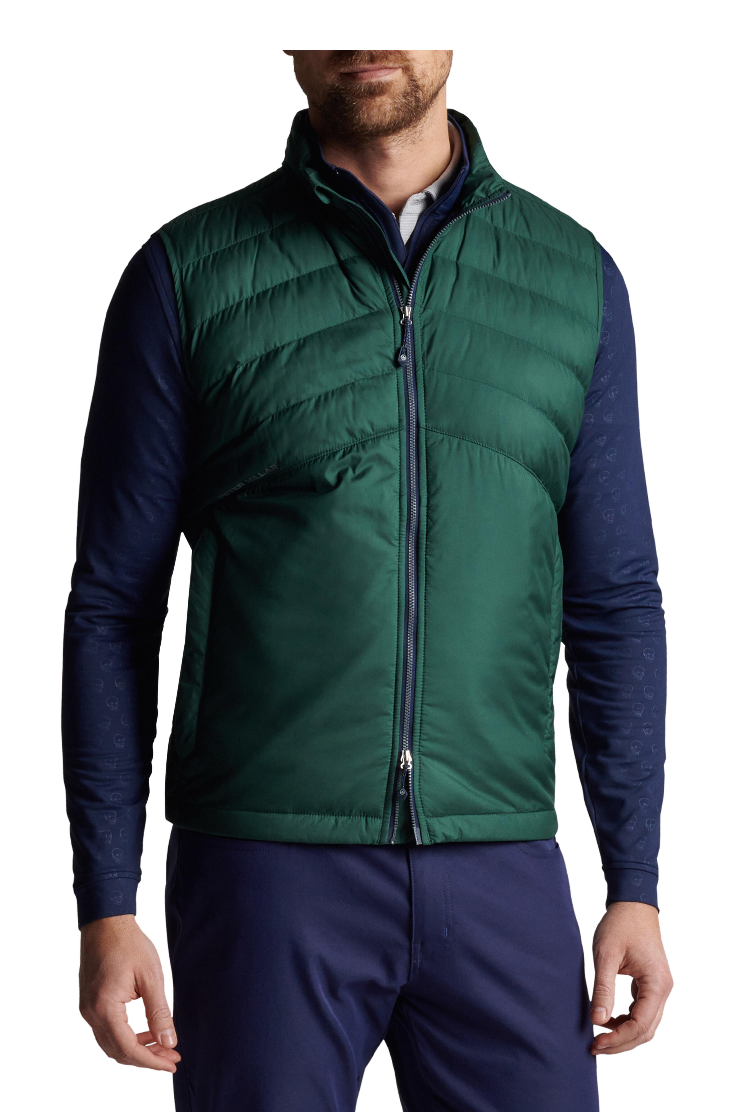 Peter Millar All Course Balsam Green Vest Mitchell Stores