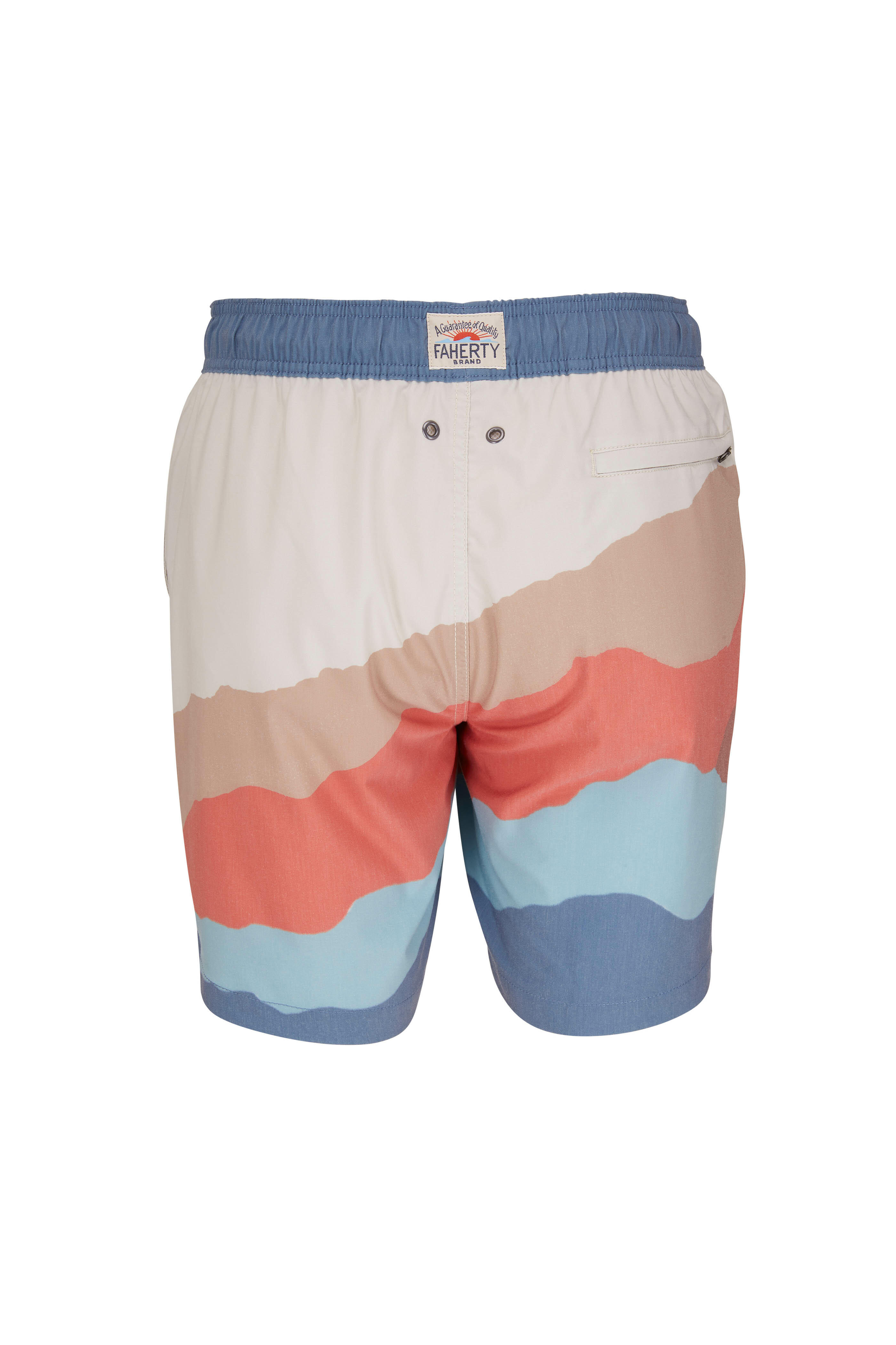 Faherty Brand - Mountain Sky Scenic Beacon Swim Trunks