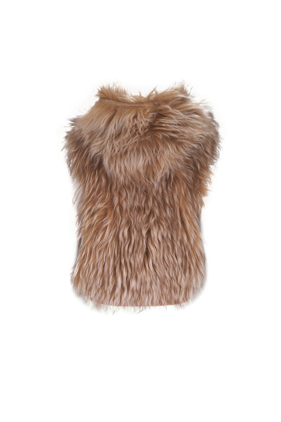 Brunello Cucinelli Light Brown Cashmere Vest - view 2