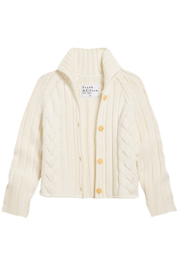 Frank & Eileen Ivory Mini Cotswolds Cardigan