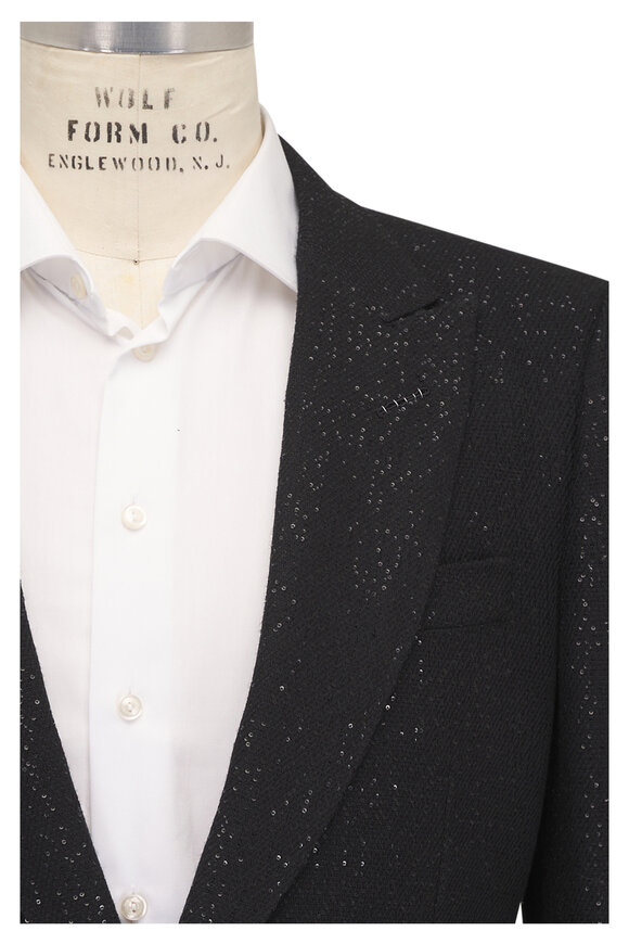 Tom Ford Black Sequin Formal Sportcoat