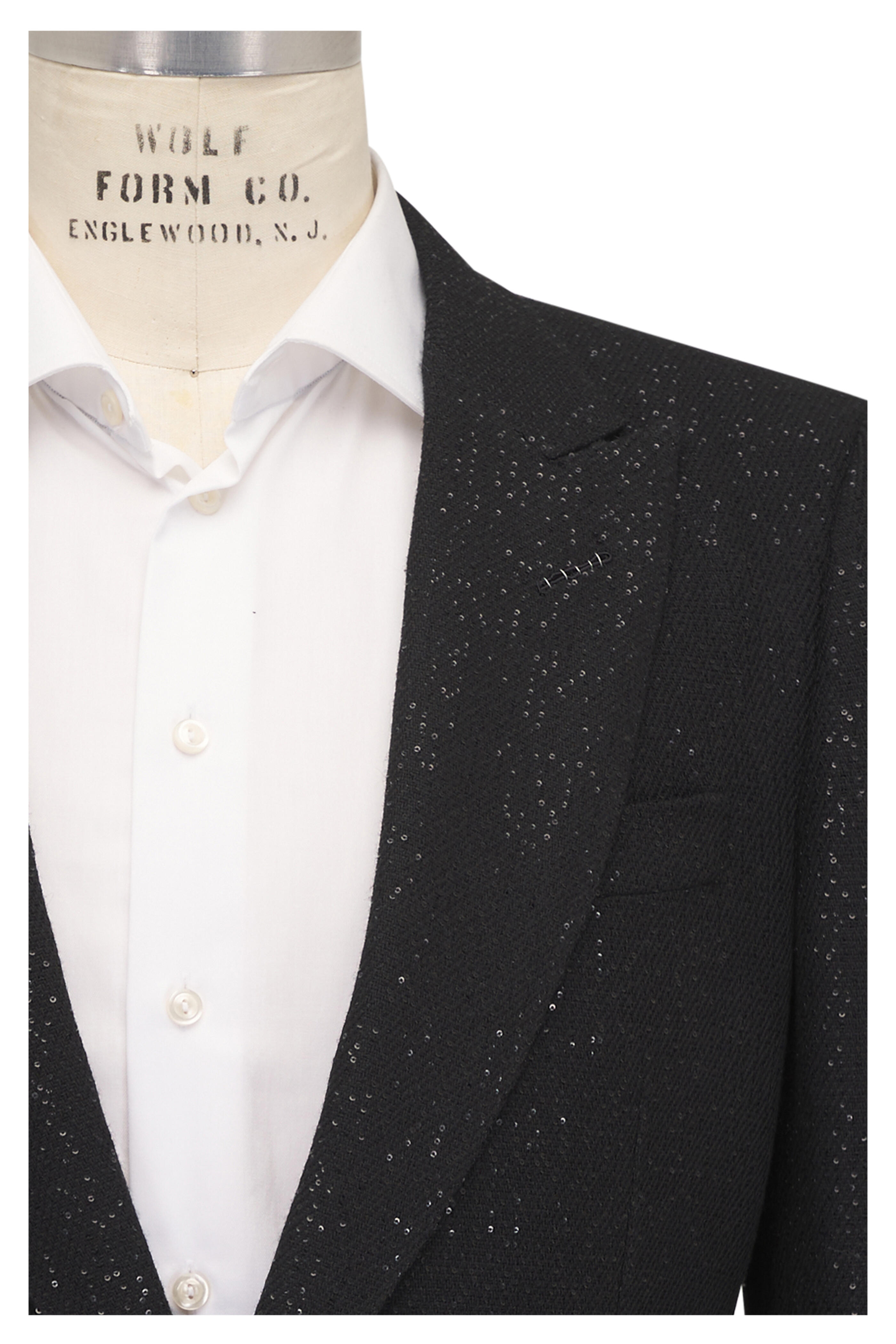 Tom Ford - Black Sequin Formal Sportcoat