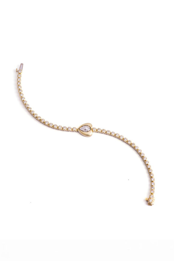 Sylva & Cie Mosaic Heart Diamond Bracelet