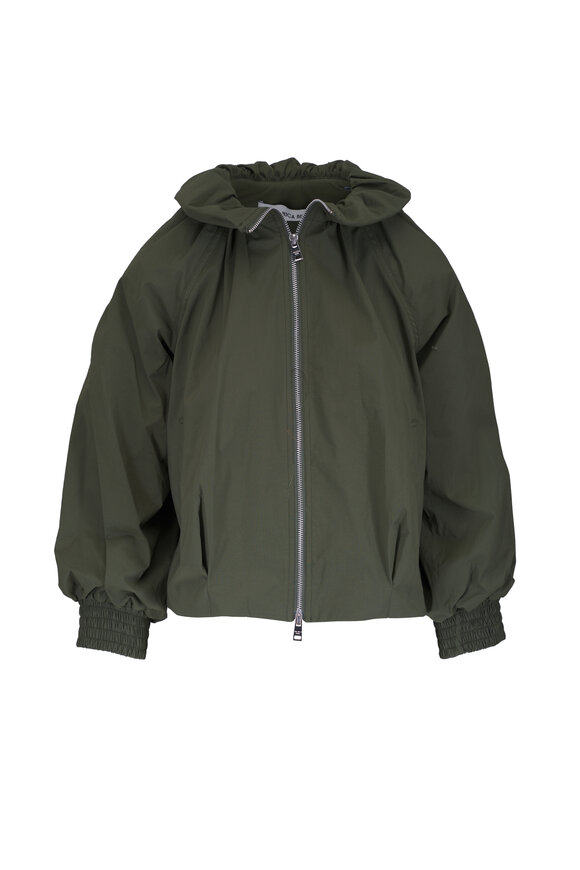Veronica Beard Circe Army Green Bubble Jacket