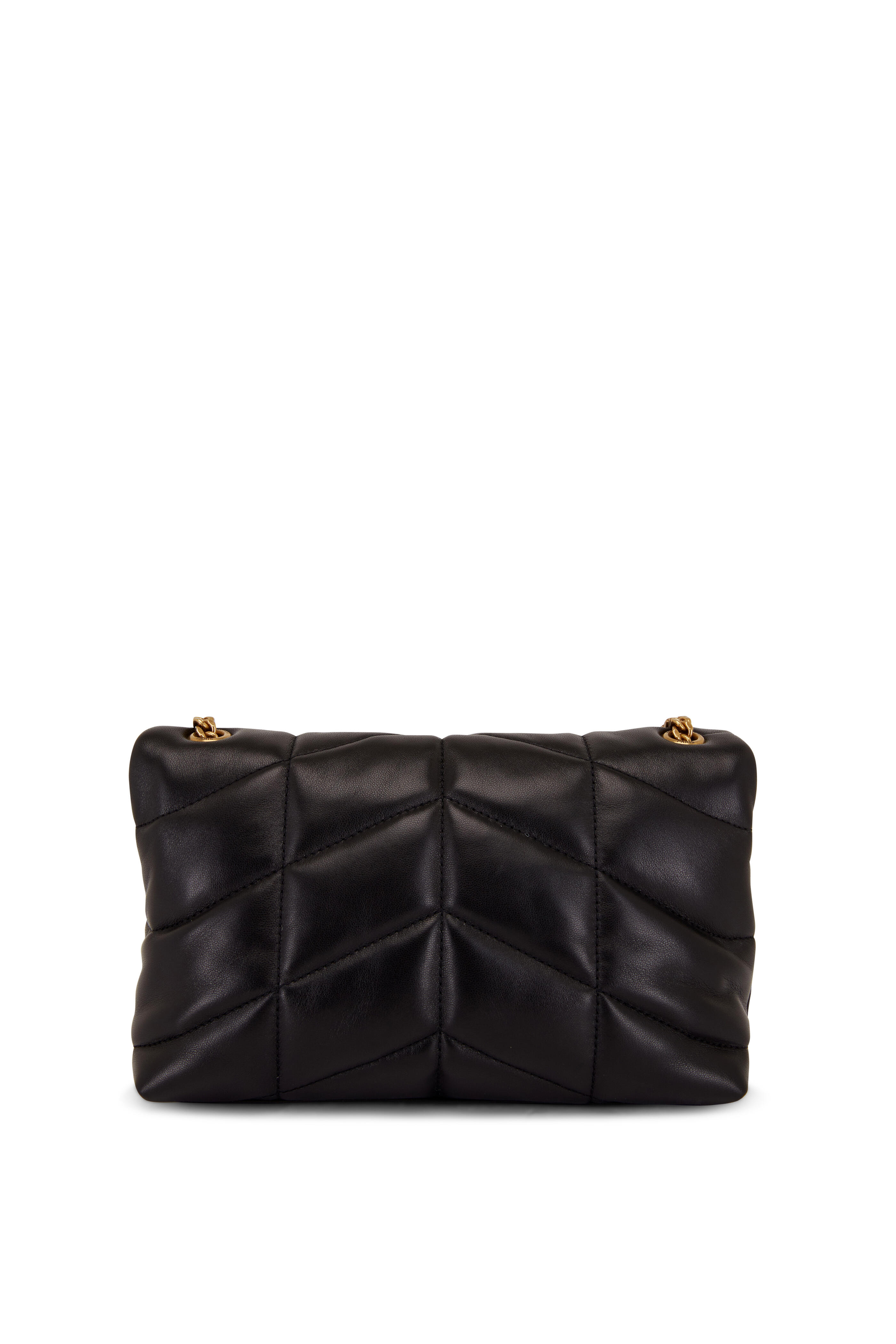 Saint Laurent quilted leather clutch bag - Black