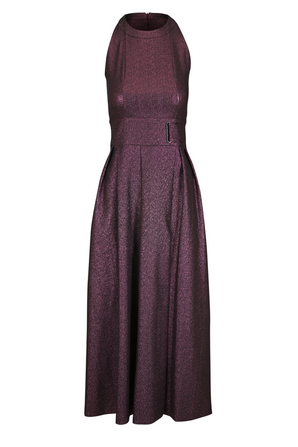 Akris Punto - Red Kaleidoscope Organza Midi Dress
