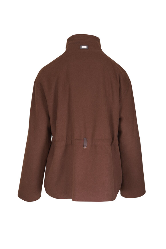 Herno Fine Chocolate Drawstring Jacket - view 4