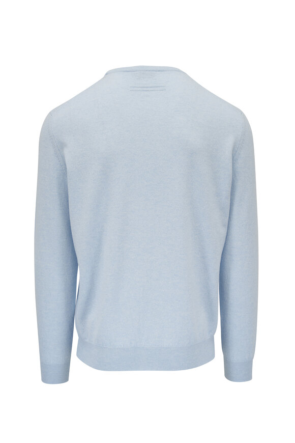 Zegna - Oasi Light Blue Cashmere Crewneck