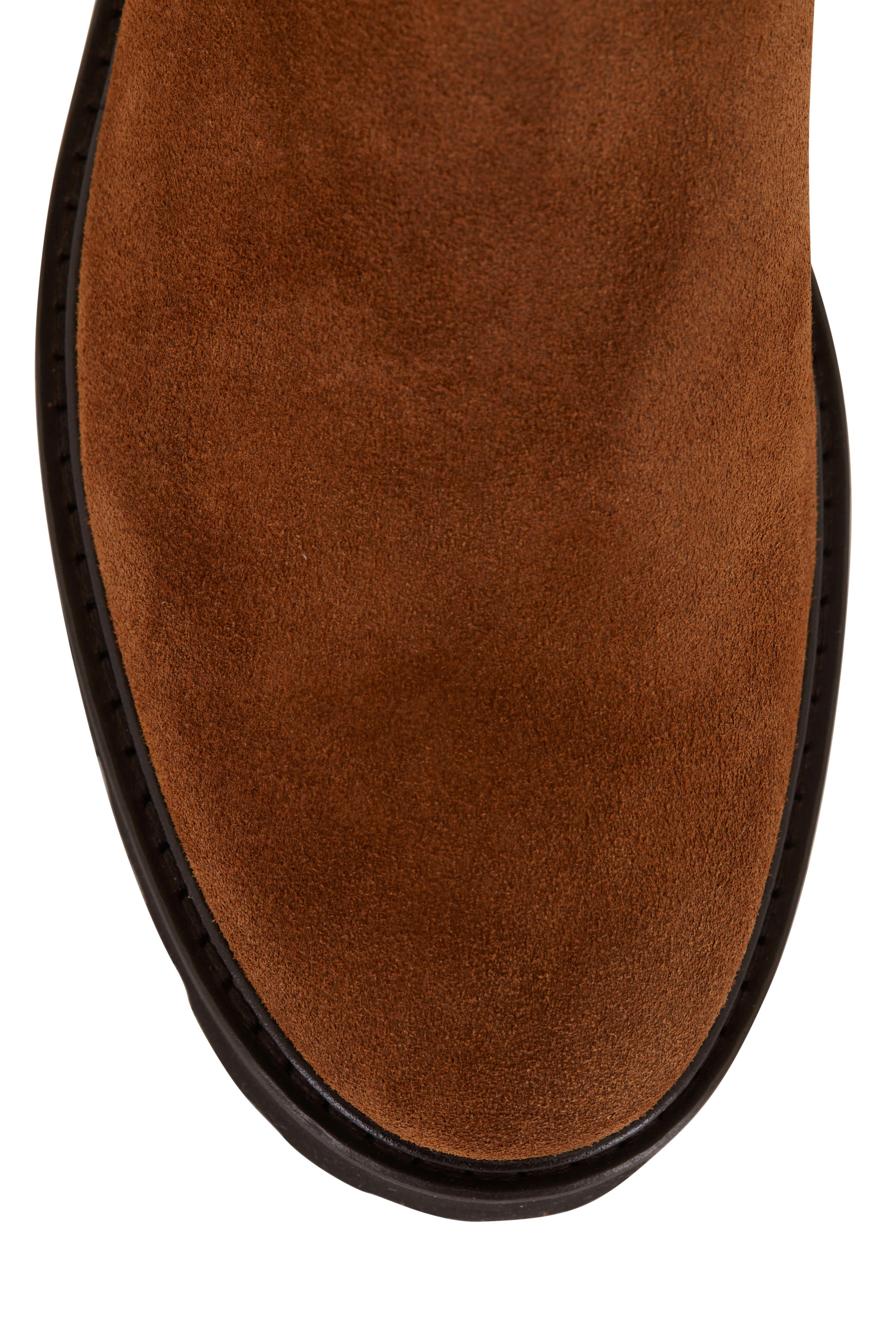 Aquatalia Sada Walnut Suede Lug Sole Boot Mitchell Stores