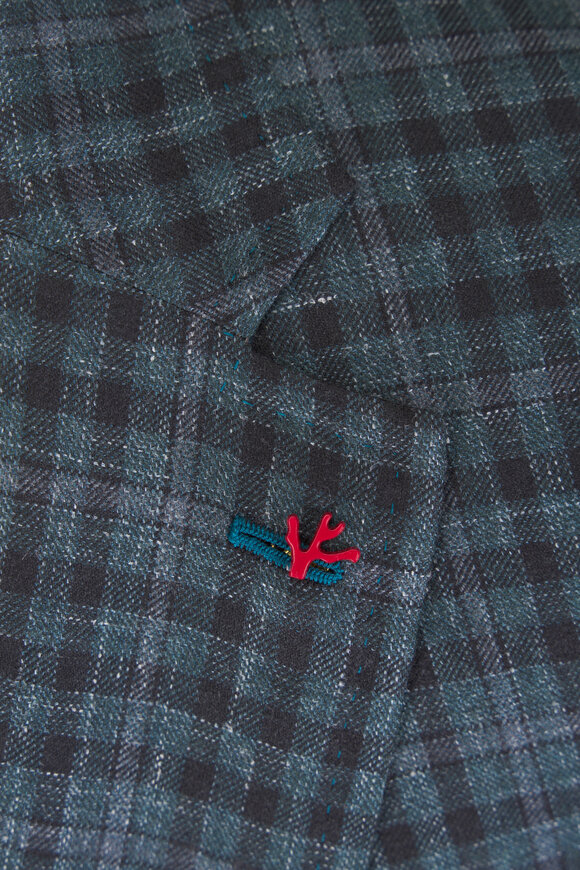 Isaia Green Check Wool, Cashmere & Silk Sportcoat - view 3