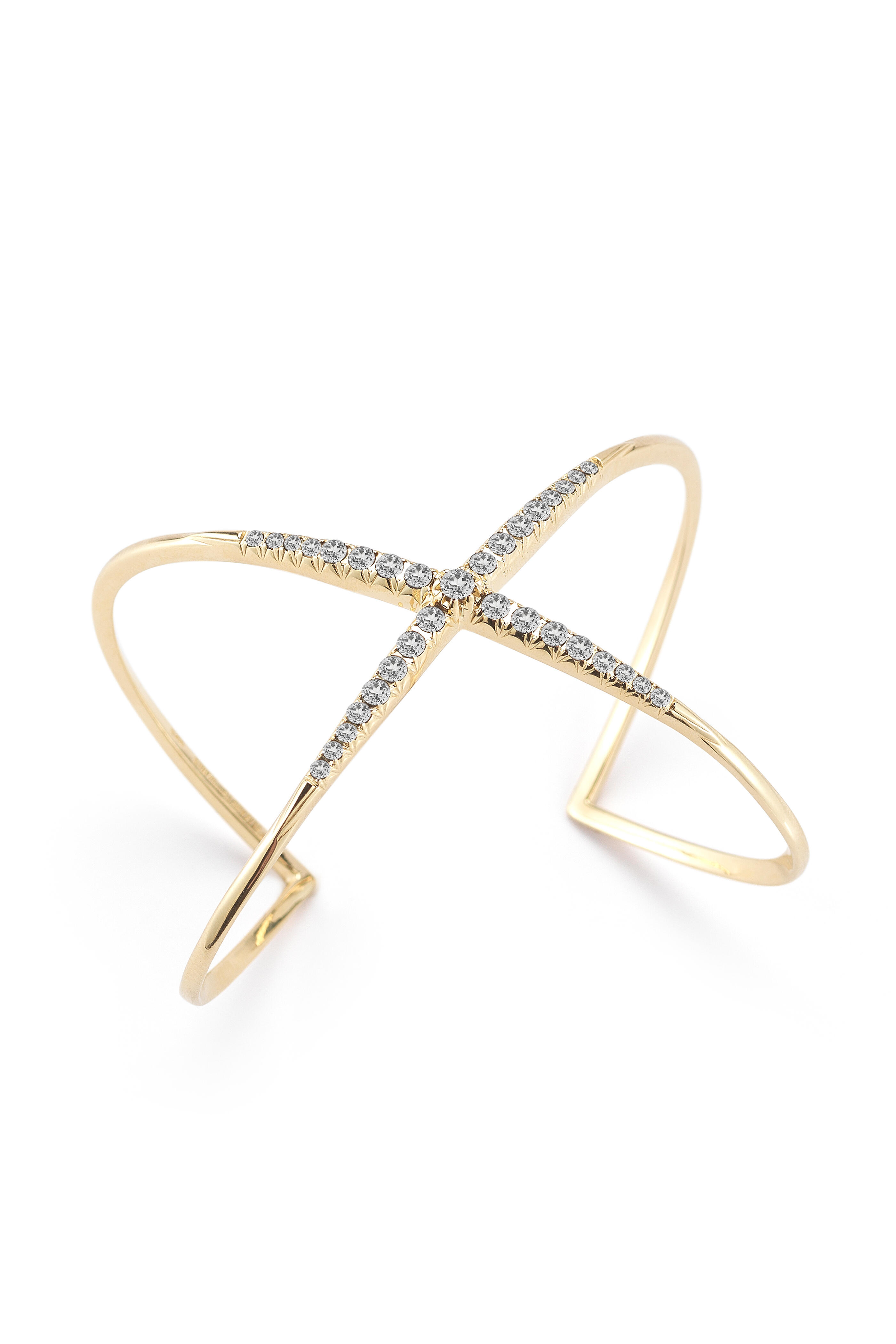 Elizabeth & James - Northern Star Gold Plate Topaz Cuff Bracelet