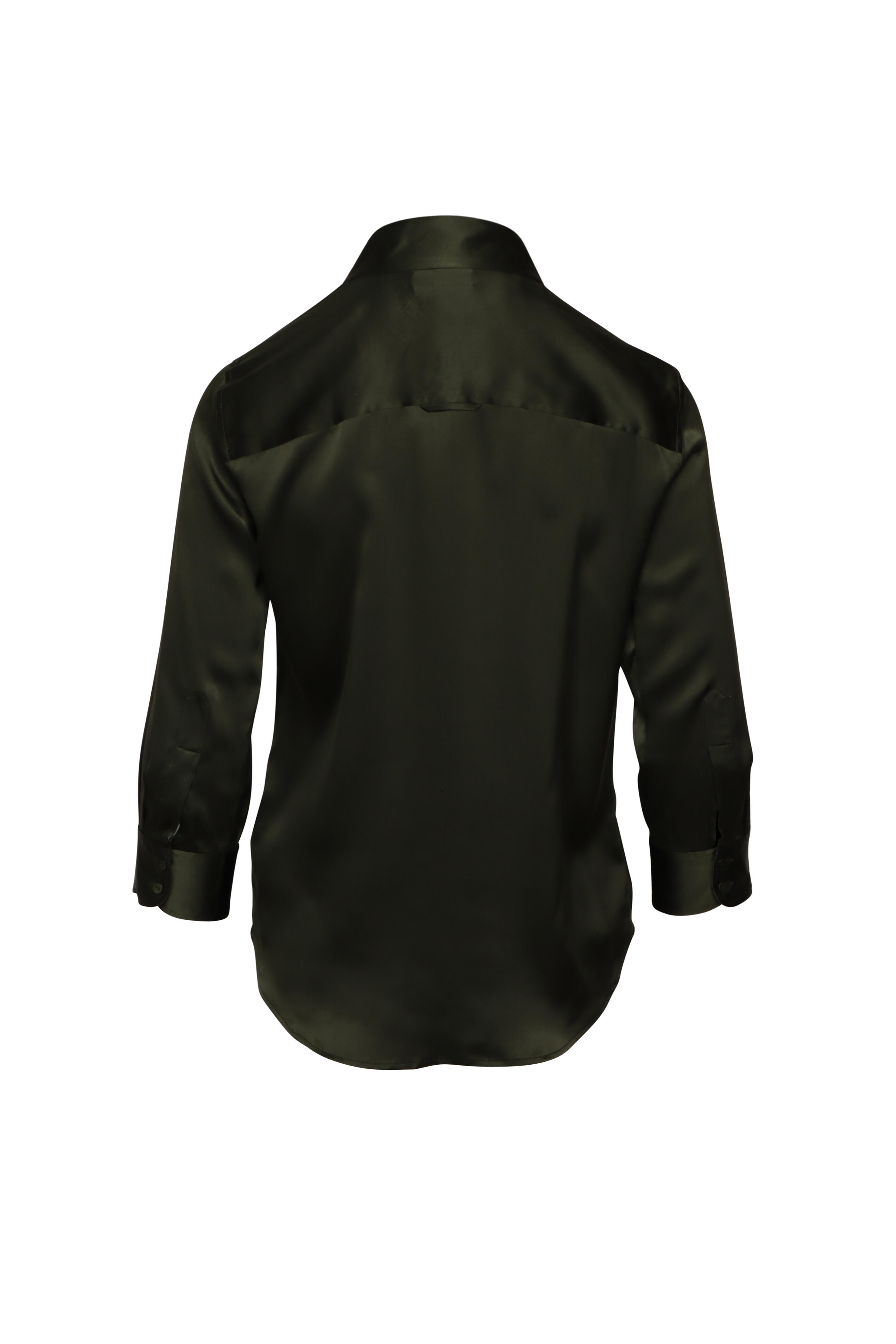 L'Agence - Dani Deep Olive Button Up Shirt