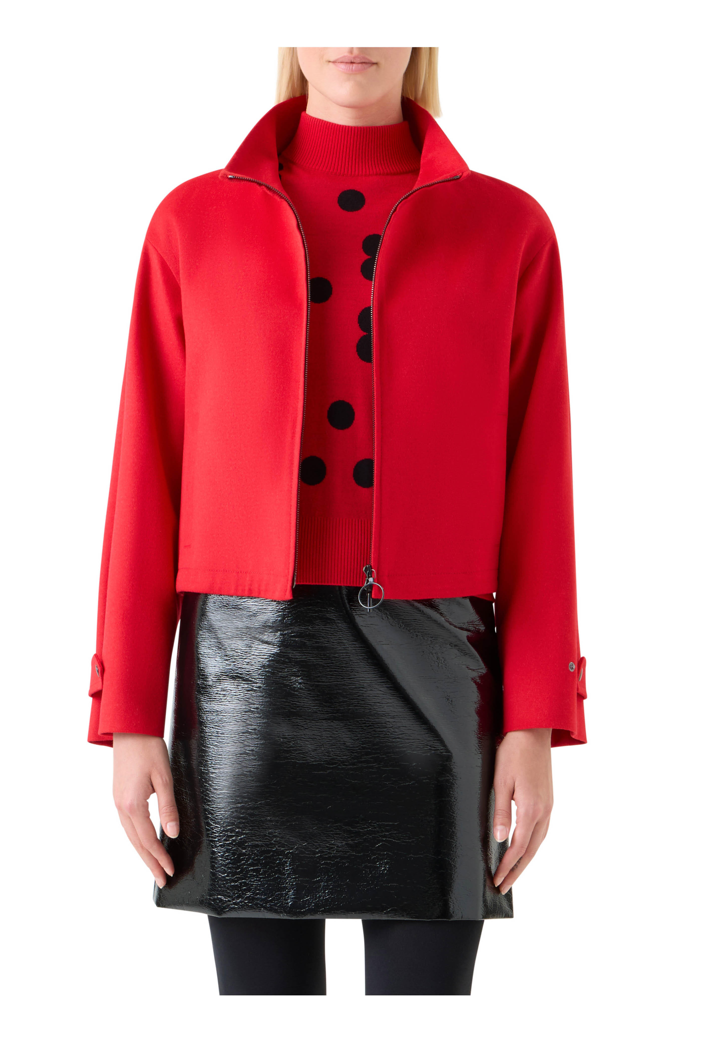 Akris Punto - Vermillion Red Boxy Jacket