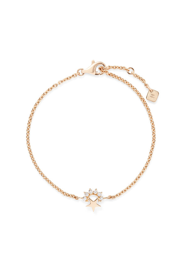 Nouvel Heritage  Mystic  Diamond "Star" Yellow Gold Bracelet