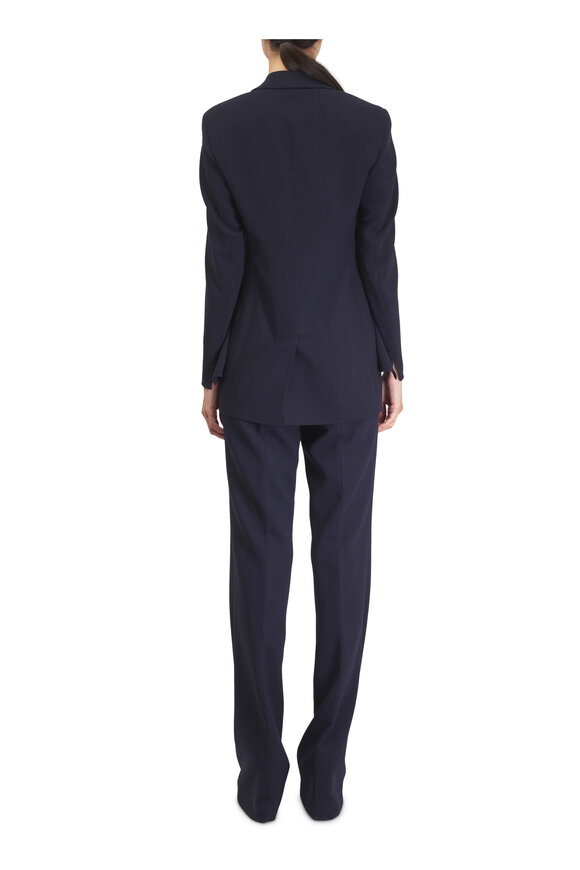Akris Lucia Navy Blue Long Jacket - view 3