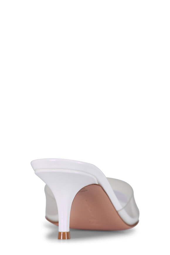 Gianvito Rossi Elle White Plexi Sandal, 55mm - view 4