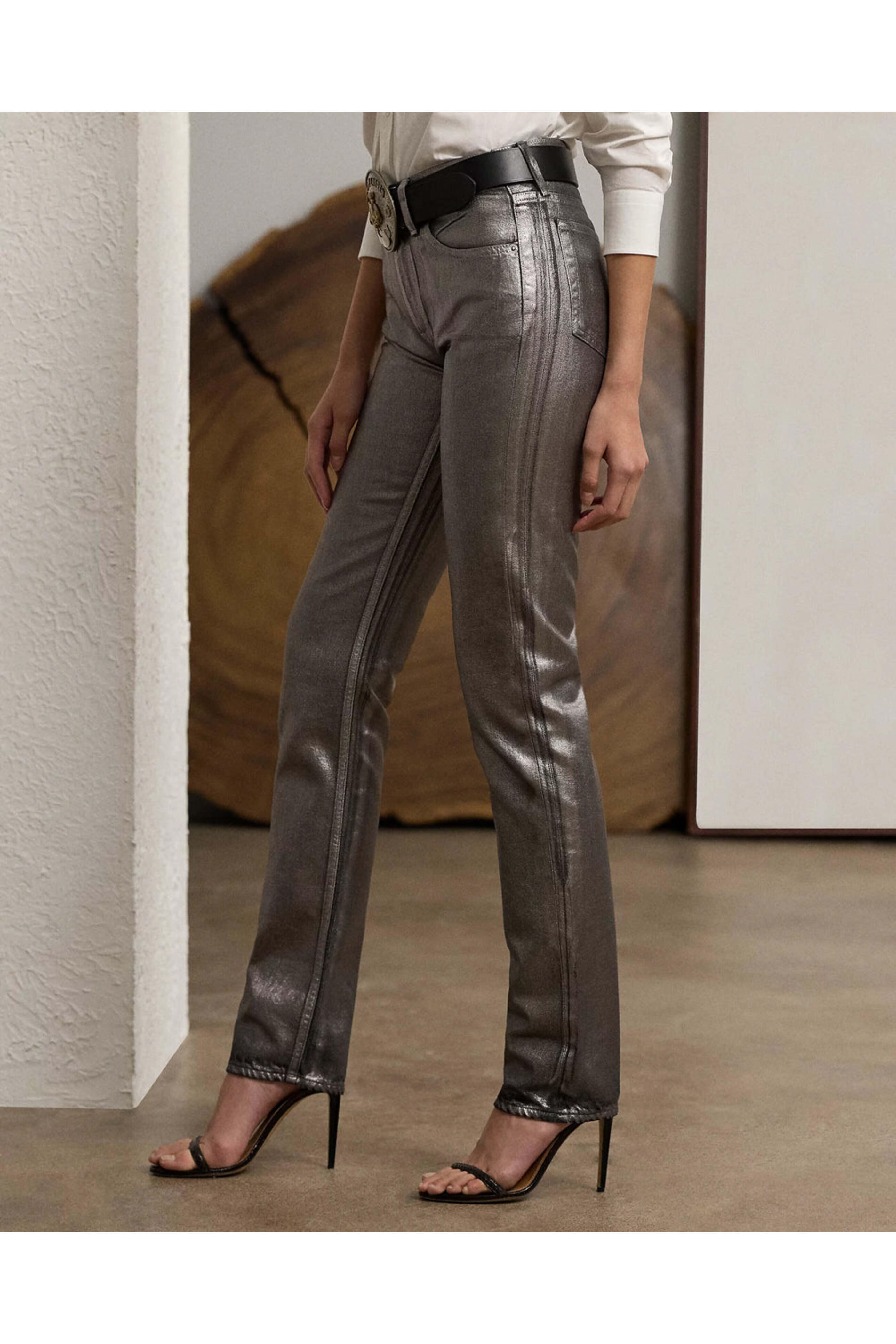 Ralph Lauren - Metallic 750 Straight Jean in Asteroid