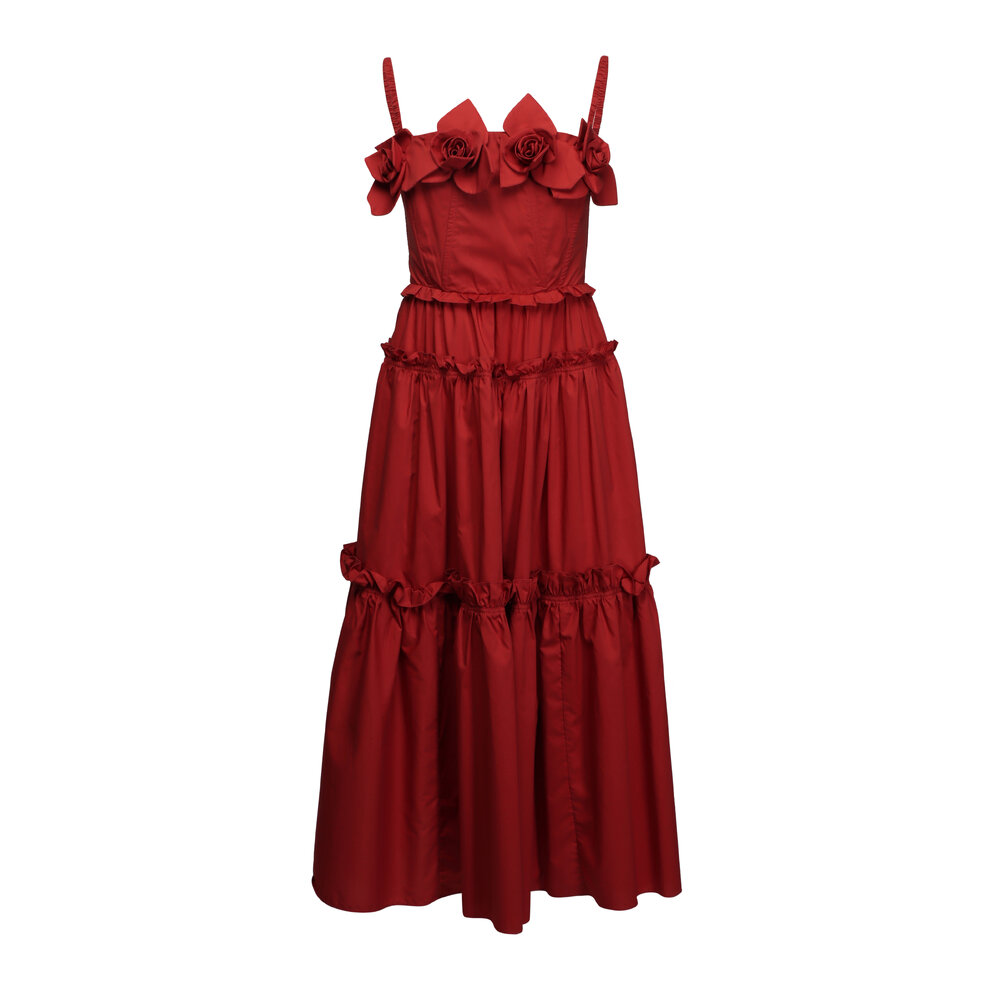 open lace back dress Amarina Dress with Frills main image 1
