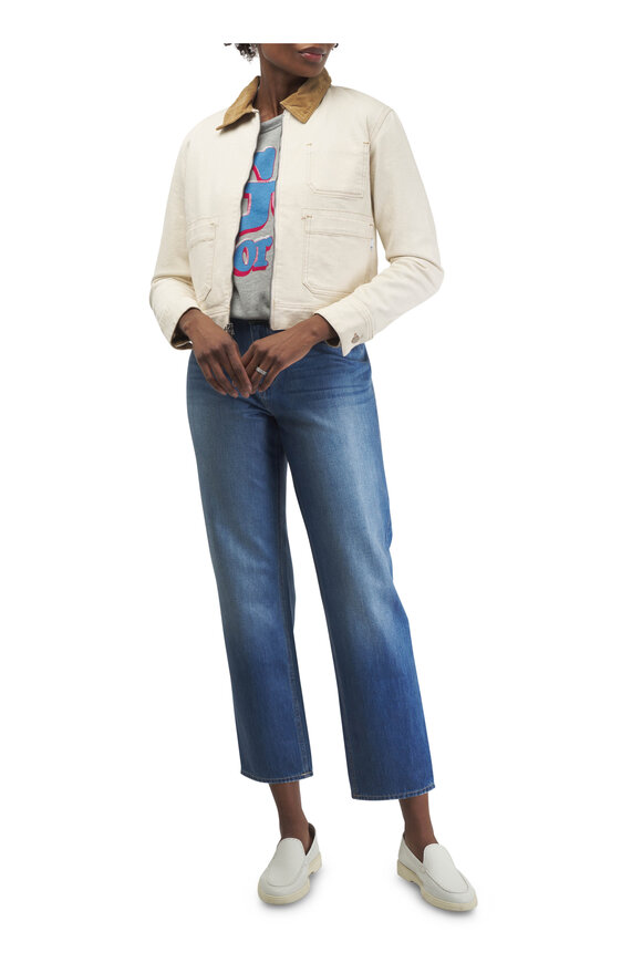 L'Agence - Marjorie Slouch Denim Slim Straight Pant