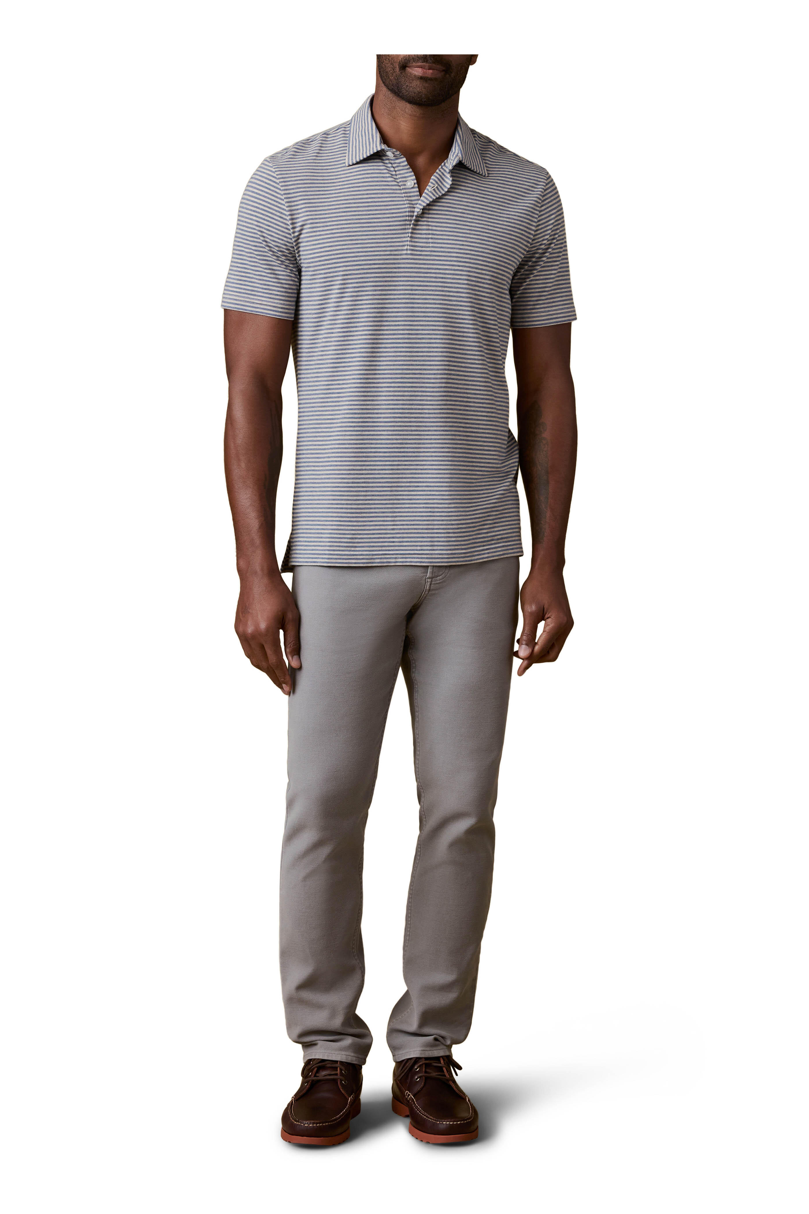 Faherty Brand - Movement Pebble Beach Stripe Polo - view 2