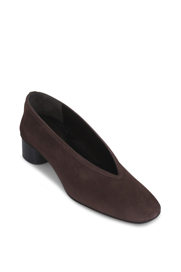 Le Monde Béryl Luna Chocolate Suede Pump, 40mm - view 1