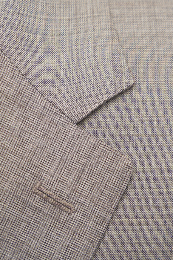 Canali - Solid Tan Wool Suit