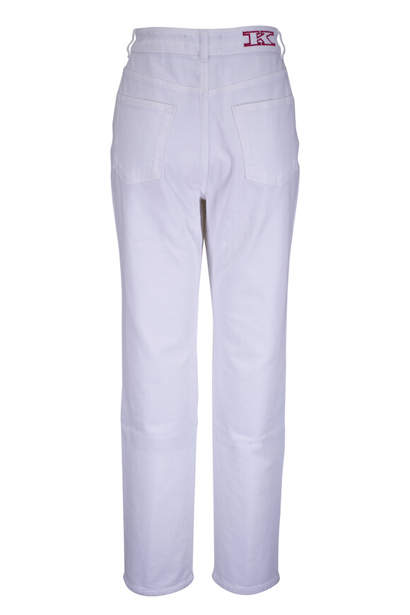 Kiton White Stretch Cotton Jean - view 3