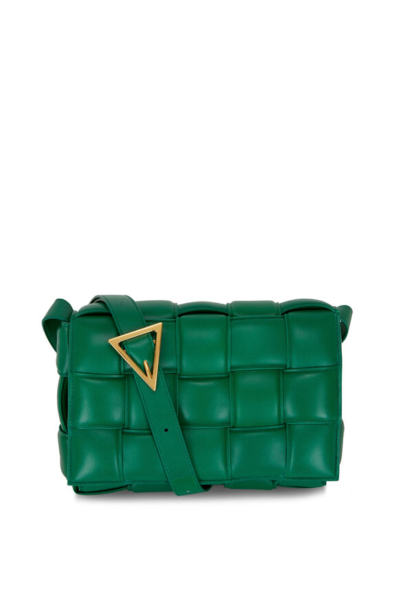 Bottega Veneta - Cassette Racing Green Padded Woven Leather Bag