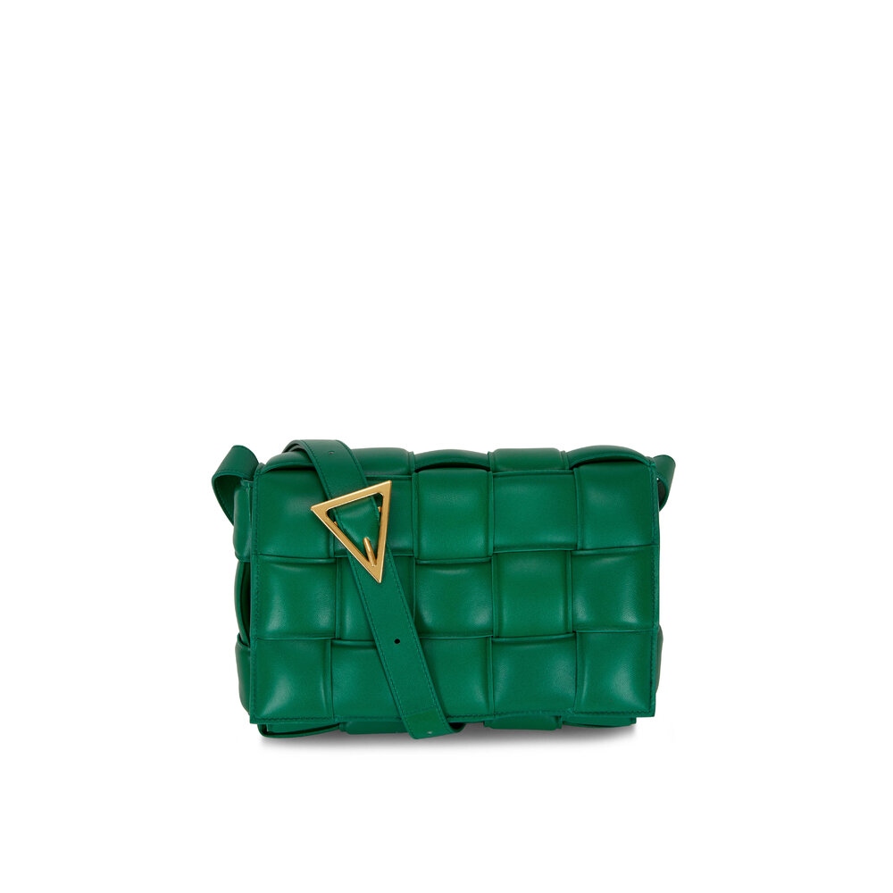 【BOTTEGA VENETA】Green/レザーバングル/　Size:S メンズ ハイブランド ブレスレット | Bottega Veneta® JP