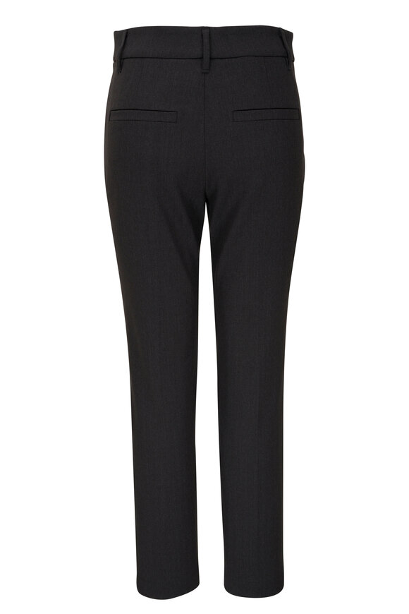 Brunello Cucinelli - Anthracite Cotton Twill Seamed Front Pant