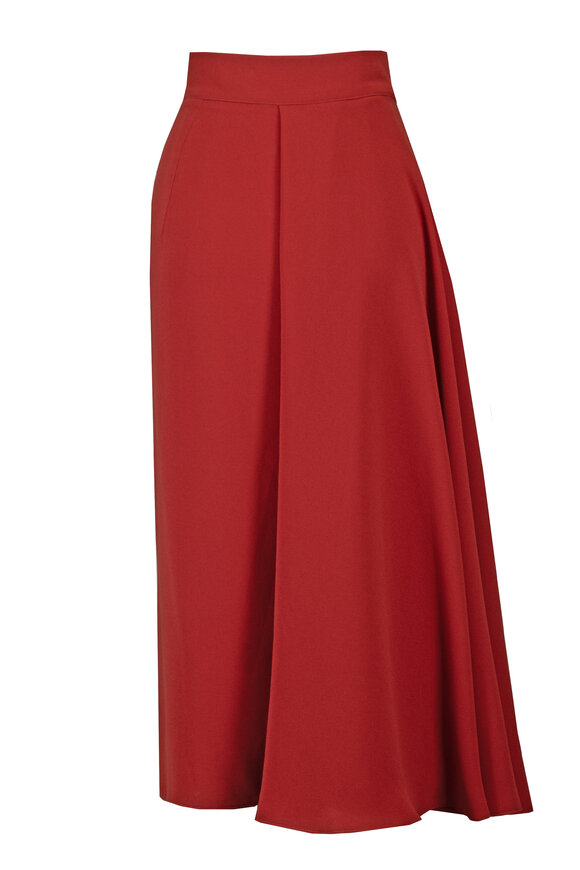 Edeline Lee Dawn Carmine Midi Skirt - view 2