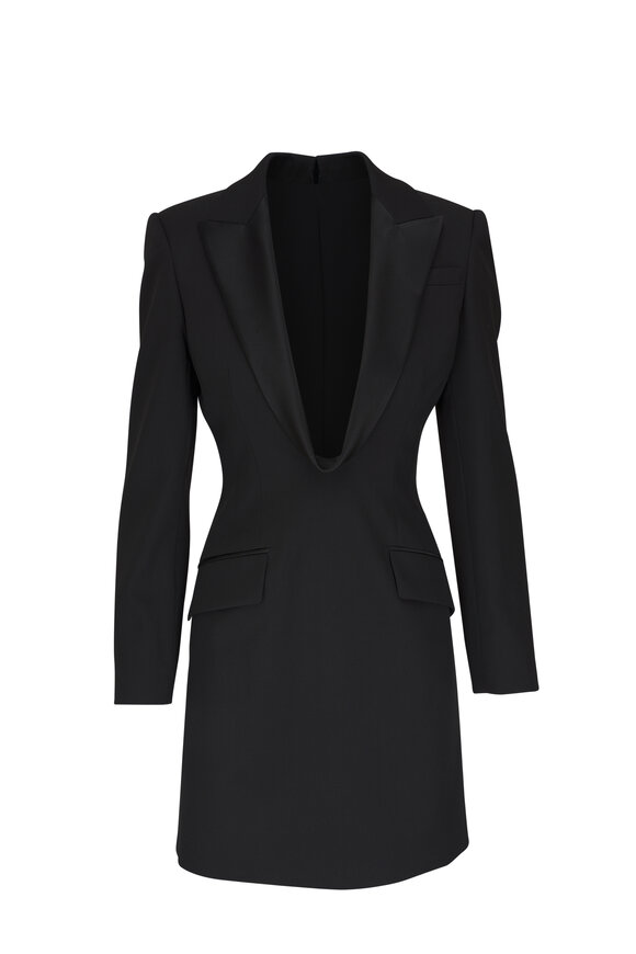McQueen Black Mini Jacket Dress