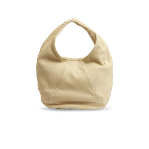 【DE MERIEL】 Veneta Hobo Bag Medium Cream 100% Authentic] Demeriel Veneta Hobo Bag Medium Cream Cow